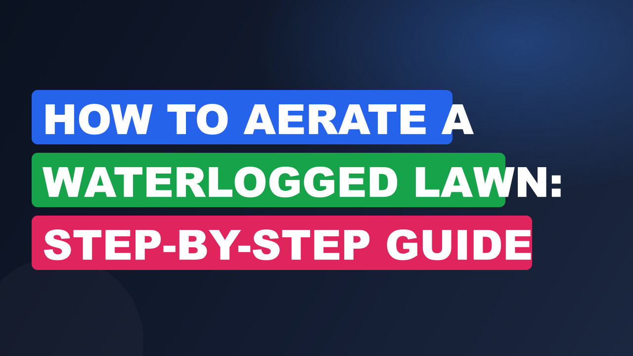 How to Aerate a Waterlogged Lawn: Step-by-Step Guide